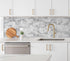 Yipscazo Peel and Stick Backsplash 3 x 6 Inches, 3D PVC Composite Wall Tile for Kitchen Bathroom, 100 Pieces Gray