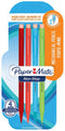 Paper Mate Non-Stop Mechanical Pencil, 0.7mm, HB #2, Assorted Neon Barrel Colours, 4 Count