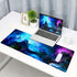 Gaming Mouse Pad, Large Non-Slip Rubber Base Mousepad, 31.5x11.8inch Desk Pad with Stitched Edges, Galaxy