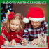 Cholemy 200 Pcs Christmas Pens Bulk, Xmas Novelty Ballpoint Pens, 0.7mm Black Ink for School Office Home Gifts