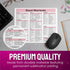 Excel Shortcuts Mouse Pad - 7.75 x 9.25 x 0.2 inches - 66 Commands - The Ultimate Productivity Tool - Easy Reference Guide for Efficient Excel Navigation (Light Pink) by Monilee and Bella