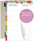 bloom daily planners Weekly Meal Planning Pad, Magnetic Refrigerator Menu Planner with Grocery Shopping Lists