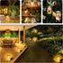 8 Pack Included30LED HXWEIYE Solar Mason Jar Lights Lanterns,Jars & Hangers Waterproof Hanging Outdoor Fairy Lights