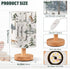 YYZZH Table Lamp Watercolor Woodland Animal Pattern Fox Rabbit Hedgehog Bird Nightstand Lamp with Wood Base Fabric Lamp