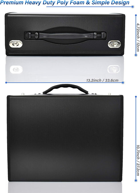 CNK Accordion File Folders with 36 Pockets, Durable Document Organizer, Expanding Binder, Letter Size