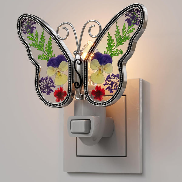 KY&BOSAM Butterfly Night Lights Plug into Wall 1-Pack 7W Plug in Night