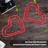 Heart Paper Clips, 12 Pieces Small Creative Cute Paperclips for Document Organizing, Office School Use