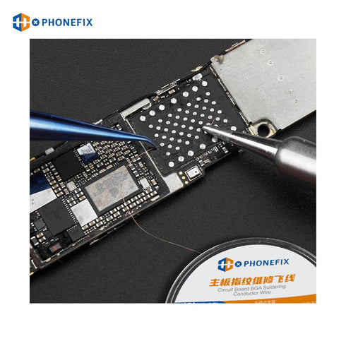 0.02mm 120M Insulated Phone Motherboard Fingerprint Jump Wire Soldering Pure Copper Conductor Wire for Phone PCB BGA