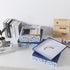 Soul & Lane Blue Spots Decorative Storage Boxes with Lids, Set of 3 Memory Boxes for Organizing Keepsakes