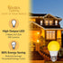 Simba Lighting LED Bug Non-Attracting Yellow Bulb, 5W 40W Equivalent, 4 Pack, Outdoor Porch Light, Amber Warm 2000K