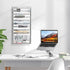 EasyPAG Mesh Wall File Holder, 11 Tier Office Hanging File Organizer, Silver Magazine Mails Rack for Papers and