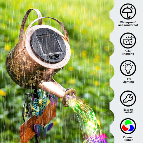 KZBUFCXZ Yard,IP65 Solar Watering Can Light - Solar Lights Yard Decorations Outdoor,Garden Decor Lights for Waterproof