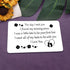 Vadaka to My Man Gift, Metal Wallet Insert Card, Anniversary Card for Boyfriend, Husband