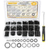 O Ring Assortment Kit, 780 PCS Rubber O Ring Set with 180° Full Pick & Hook Tool, 18 Sizes for Automotive, Hose, Faucet
