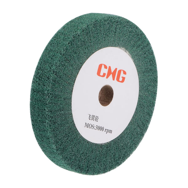 uxcell 150mm x 25mm 240 Grit Non-Woven Polishing Wheel for Stainless Steel Copper Wire Drawing