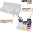 Victor Pure White Desktop Organizer - 4" x 5.5" x 10.4"