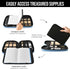Scribbles That Matter - B5 Pencil Case Pouch + Journal Organizer, Large Capacity Kawaii Pencil Pouch with Adjustable