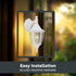 14.25 Inch 2461-WH Designers Fountain Waterbury Outdoor Light Fixture, Exterior Wall Lantern Sconce for Front Door