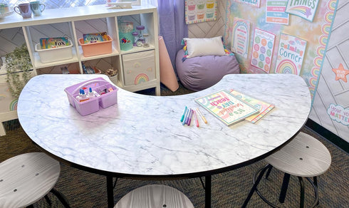 Teacher Created Resource Lavender Portable Plastic Storage Caddy 6-Pack for Classrooms, Kids Room, Office Organization