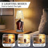 2 Pack 2000mAh, 3 Wine Bottle Lamp Crystal Clear, Rechargeable LED Acrylic Bottle Lampshade, Colors, Table Lamps, Desk