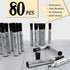 Permanent Markers, 80 Count Black Chisel Tip, Waterproof & Fade Resistant, Quick Drying Office Supplies for School,