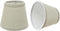 Aspen Creative 32861-2A Small Hardback Empire Shape Chandelier Clip-On Lamp Shade, Light Grey, 4"