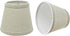 Aspen Creative 32861-2A Small Hardback Empire Shape Chandelier Clip-On Lamp Shade, Light Grey, 4"