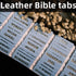 80 UPAFEXXI-Leather Bible Tabs, Bible Tabs for Women and Men(Gold Foil Lettering) Large Print Stickers, Easy to Read