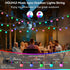 65.6Ft, IP67 26 G40 Bulbs, 5V Smart Outdoor String Lights RGB IC Color Changing LED Patio Light Waterproof with Remote