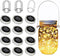 YJFWAL Mason Jar Solar Lights, 12 Pack 30 LED Mason Jar Solar