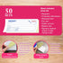 BAZIC PRODUCTS 2-Part 50 Sets 7 1/2" 2 3/4", (50 Sets/Pack), 2-Packs Receipts Book, Money Cash Rent Receipts