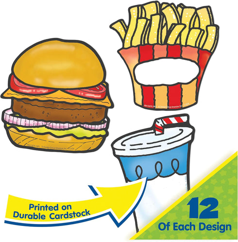 Eureka Fast Food Beef Up Your Writing Classroom Bulletin Board Set, 37 Pieces for Teachers