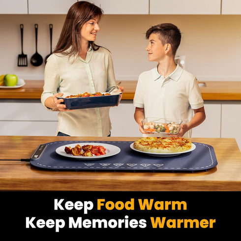 3 10s Magic Mill Warming Mat for Food - Premium XL Electric Warming Tray, Temperature Levels, Fast Heating Silicone