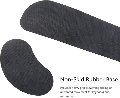Wrist Rest for Computer Keyboard and Mouse Pad Support, Ergonomic Memory Foam Set for Typing Relief