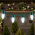 C9 25 25 Count 12" Bulbs Set YULETIME Cool White LED Christmas Lights, Feet Spacing Faceted Strawberry UL Certified