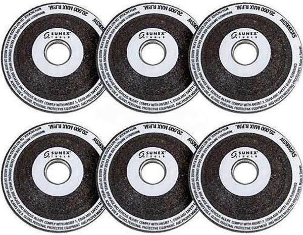 Sunex SXC606GW6 2-Inch Grinding Wheel, Pack of 6