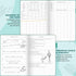 GoGirl Budget Planner, Monthly Financial Organizer, Expense Tracker Notebook Journal, A5 (Turquoise)