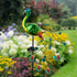 Glintoper Solar Garden Lights, 39 Inch Height Outdoor Metal Peacock Decorative Stakes for Lawn Pathway Decoration
