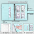 MUQING 100 Envelope Challenge Binder, Money Saving Envelopes for Cash Challenge, $5,050 Budget Planner Book (Blue)