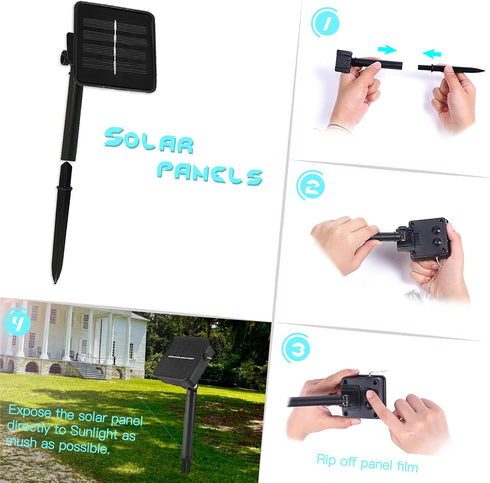 Outdoor Solar Lights | Solar Garden Lights Cute Decorative Fairy String Lights | Waterproof Horse Gifts for Women