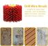 Abrasive Nylon Wire Drawing Wheel Drum Brushes, 80 Grit 120x100mm Polishing Tool for Wood Furniture