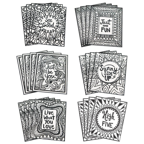 Velvet Art Positive Posters Pack of 24 for Inspirational Decor