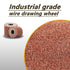 SALI Non Woven Wire Abrasive Drawing Polishing Wheel Flap Brush for Metal Surface Conditioning 120x100x19mm