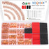 260Pcs Copper Wire Lugs, Battery Cable Ends AWG 2 4 6 8 10 12 Gauge Wire Connectors with Heat Shrink Set