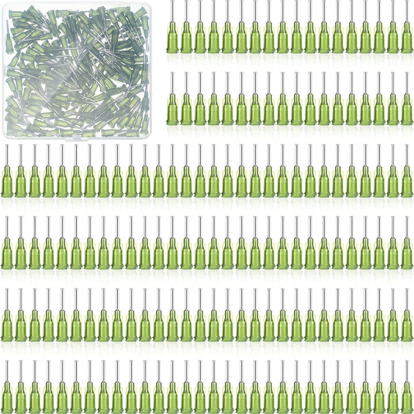 150 Pieces Industrial Blunt Tip 14G 1/2 Inch Dispensing Needles with Luer Connector for Adhesive Glue