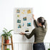 Board2by White Cork Board Bulletin Board with Linen, Wood Framed 30" x 20"