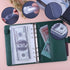 Antner Budget Binder with Zipper Envelopes, Money Organizer for Cash, Cash Envelopes for Budgeting, Budget Planner Savings Binder with Cash Envelopes & Colorful Stickers for Money Saving, Dark Green by Antner