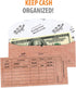 Budgetizer Cash Envelopes System, 24 Pack, Water & Tear Resistant Budget Planner Envelopes with Cash Organizer