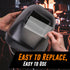 25 Pack 2x4.25 0.04" 2x4 Mutt Tools Clear Welding Lenses - Premium Thick Clear Lens for Welding Hood - Welding Lens