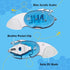 D2 JIN Chubbee Small Pocket Knife, Razor Sharp Blade, DIY Knife Kit, Fidget Toy Knives, Folding EDC, Blue Acrylic